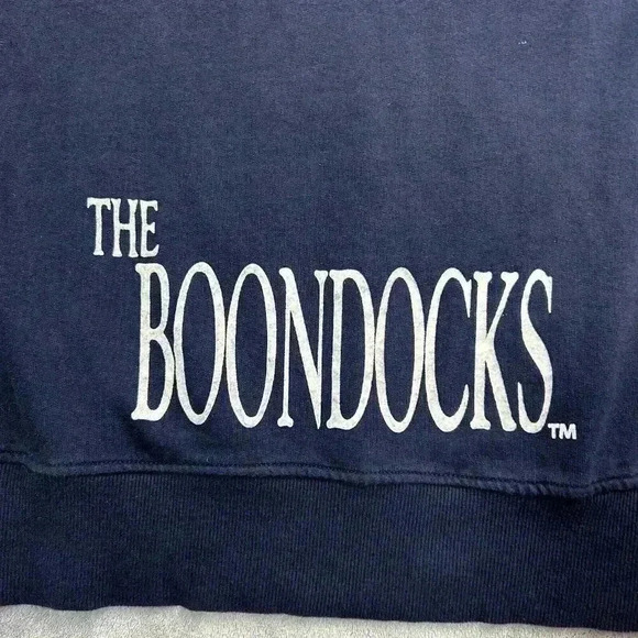 The Boondocks Hoodie Mens Small Blue Riley deKryptic Aaron McGruder Sweater - Picture 10 of 10